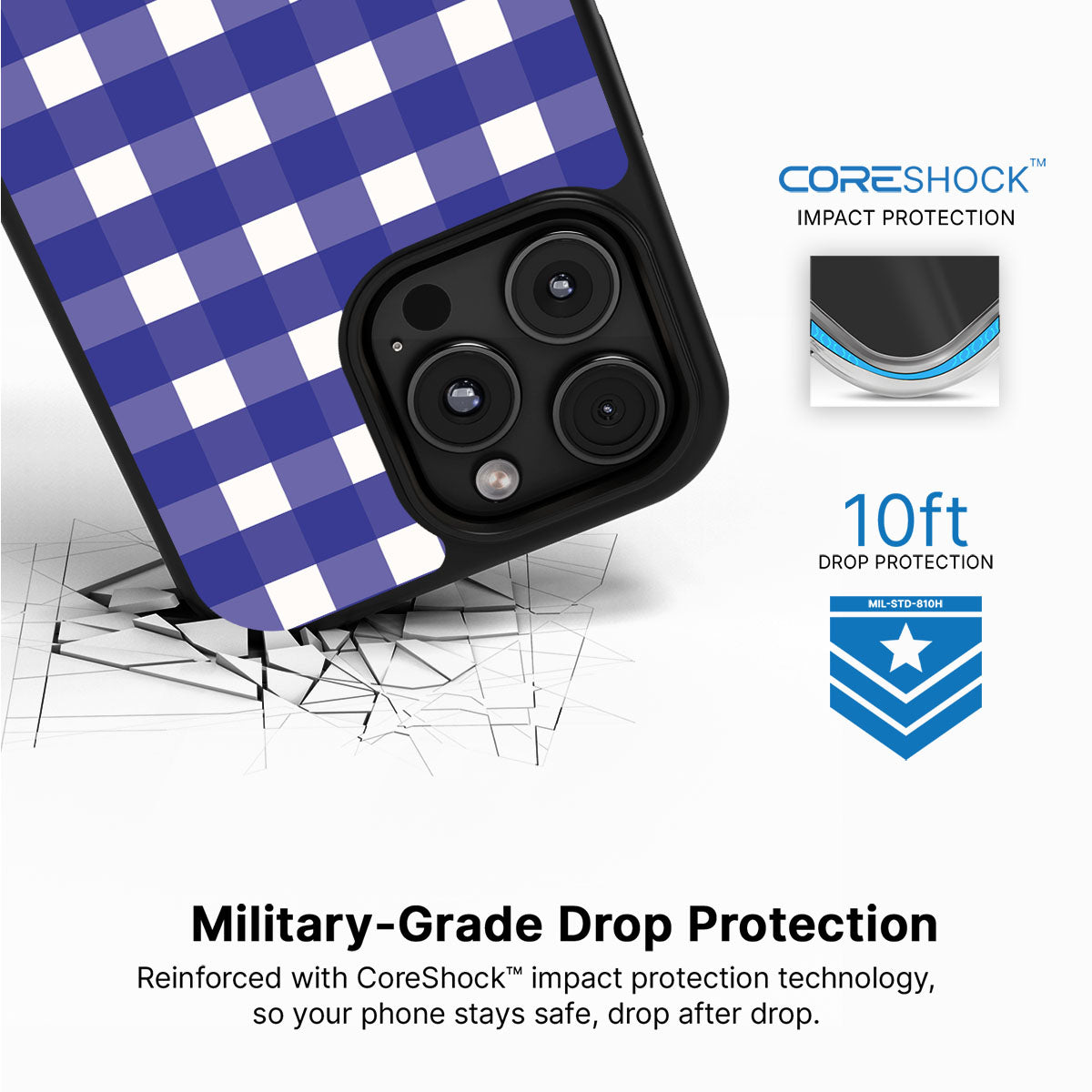 Nautical Grid - iPhone 16 Pro Case