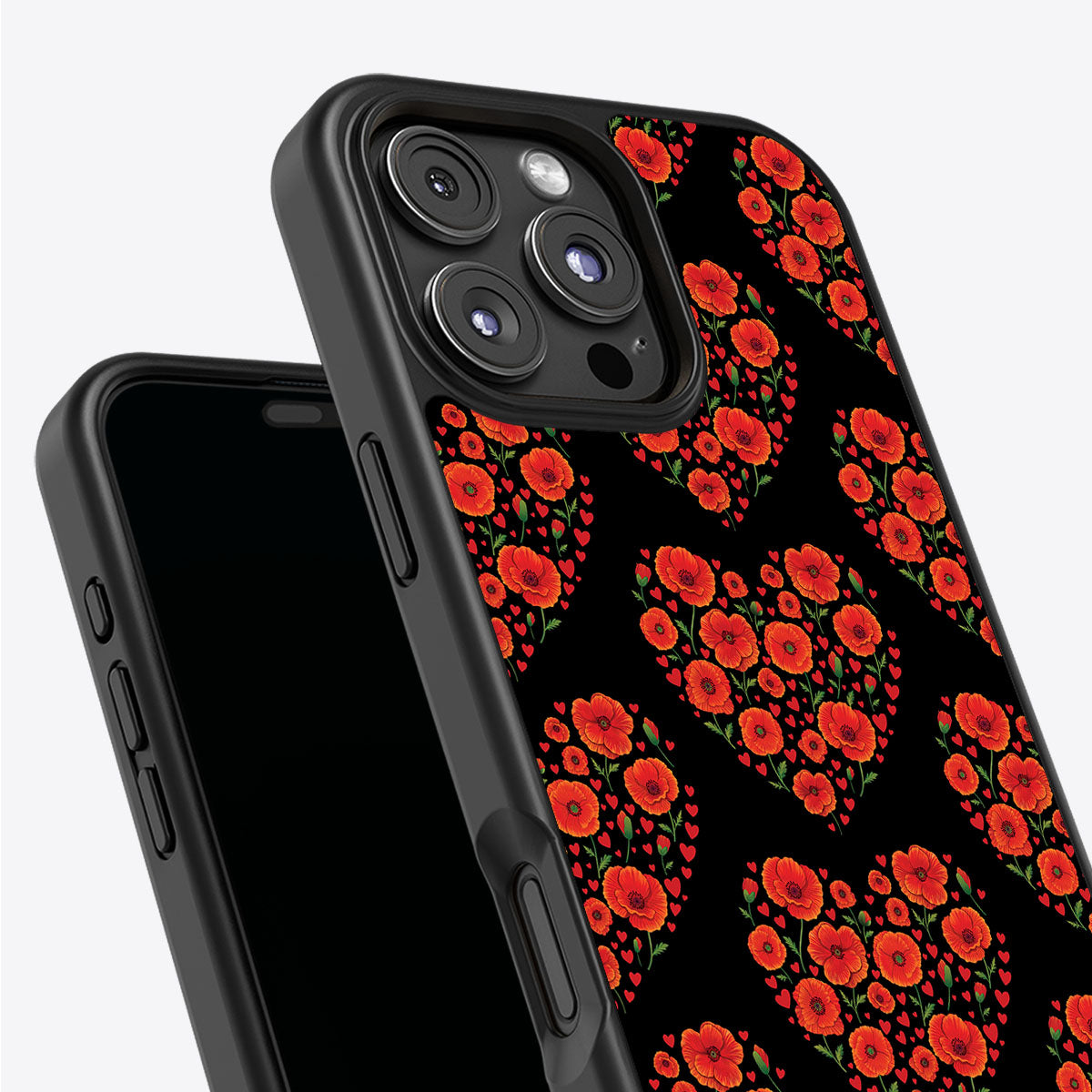 Poppy Heart - iPhone 16 Pro Case #case type_core (non magsafe)
