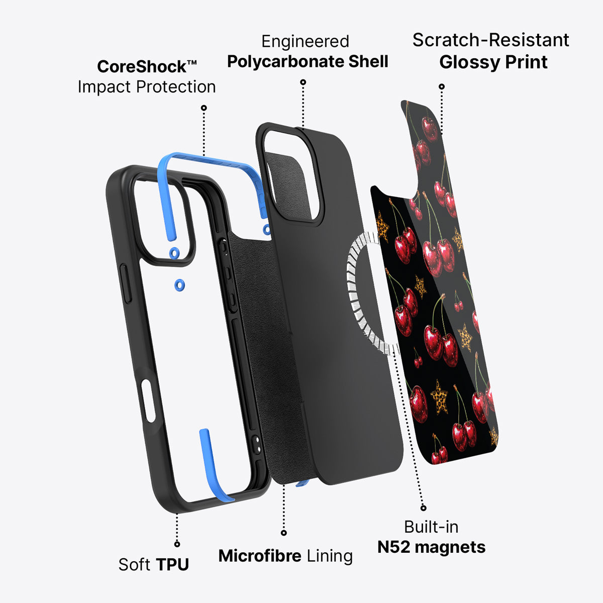 iPhone 16 Pro case construction – Rebel Cherry phone case
