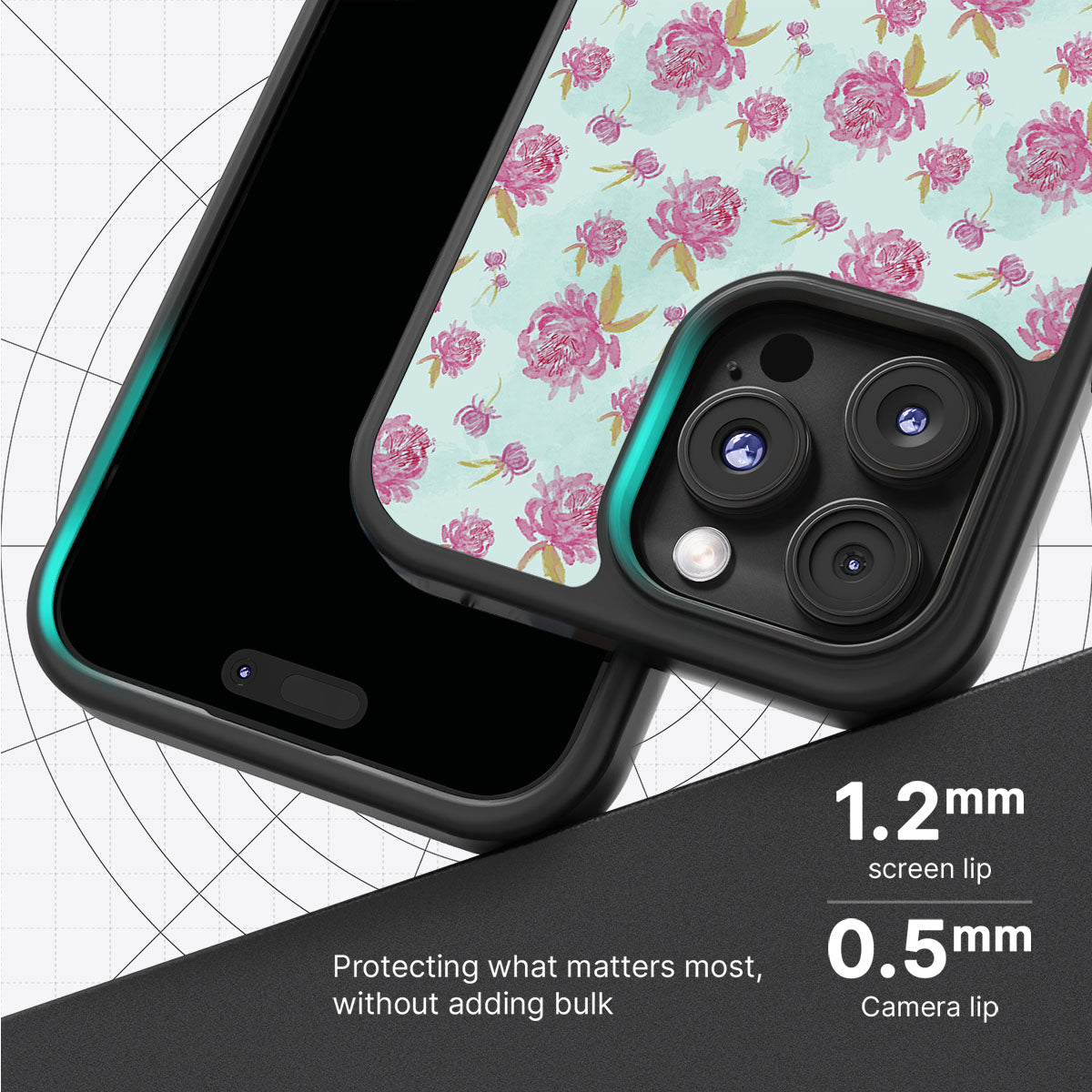 Rose Showers - iPhone 16 Pro Case #case type_core (magsafe), #case type_core (non magsafe)