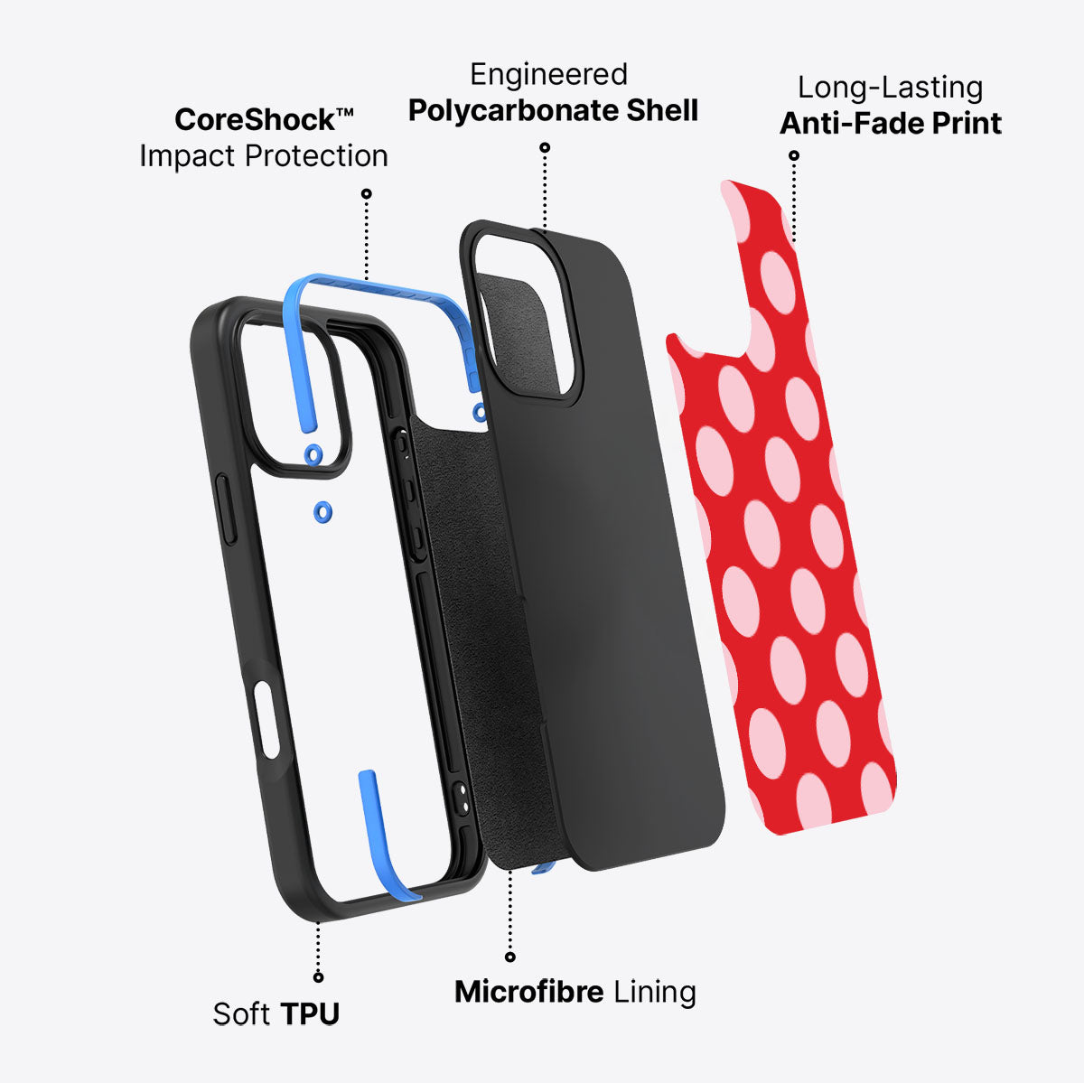 Rouge Blush - iPhone 16 Pro Case #case type_core (non magsafe)