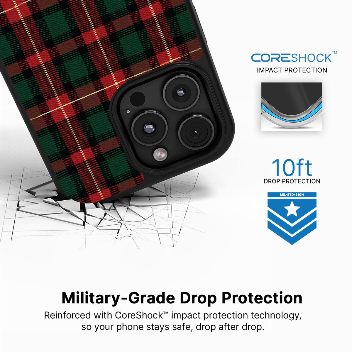 Royal Tartan - iPhone 16 Pro Case #case type_core (magsafe), #case type_core (non magsafe)