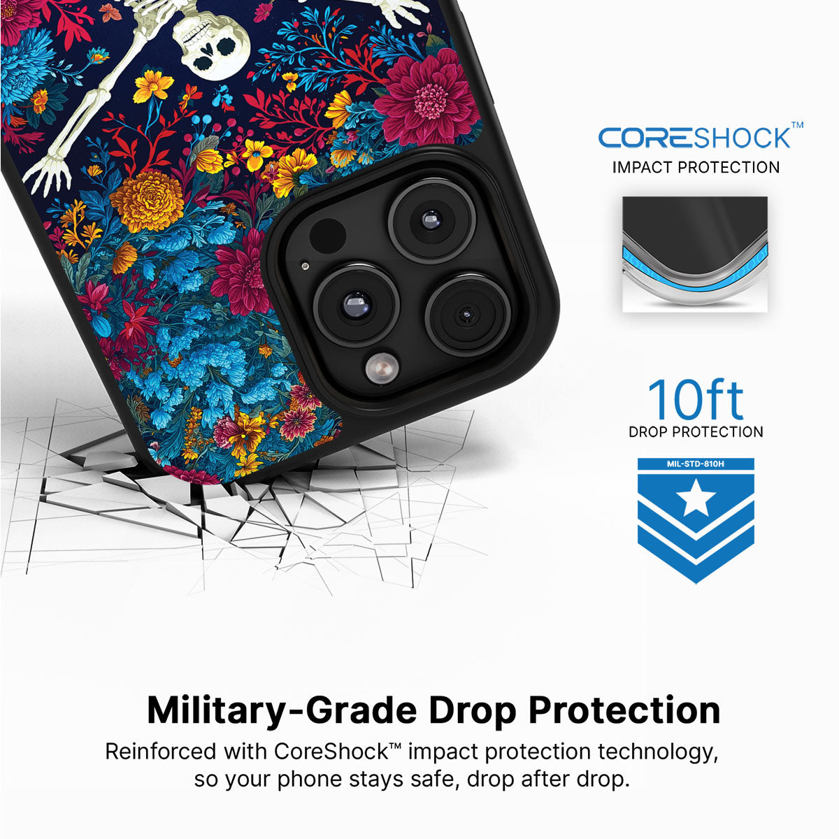 iPhone 16 Pro Case with MagSafe – Skeleton Garden