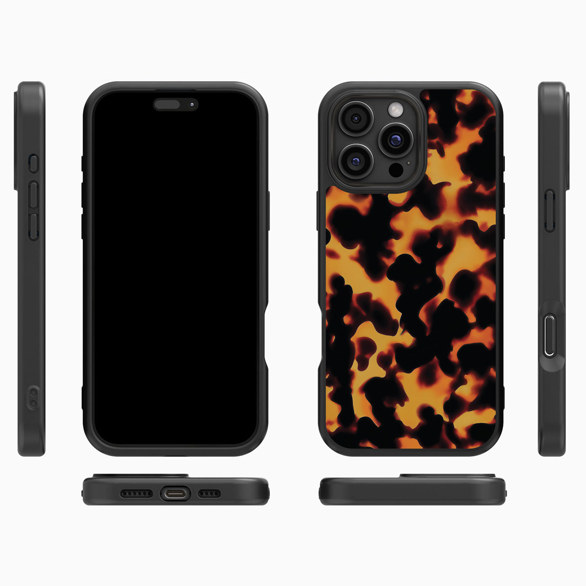 Animal Print Designer iPhone 16 Pro Case – Tortoise Shell | MagSafe