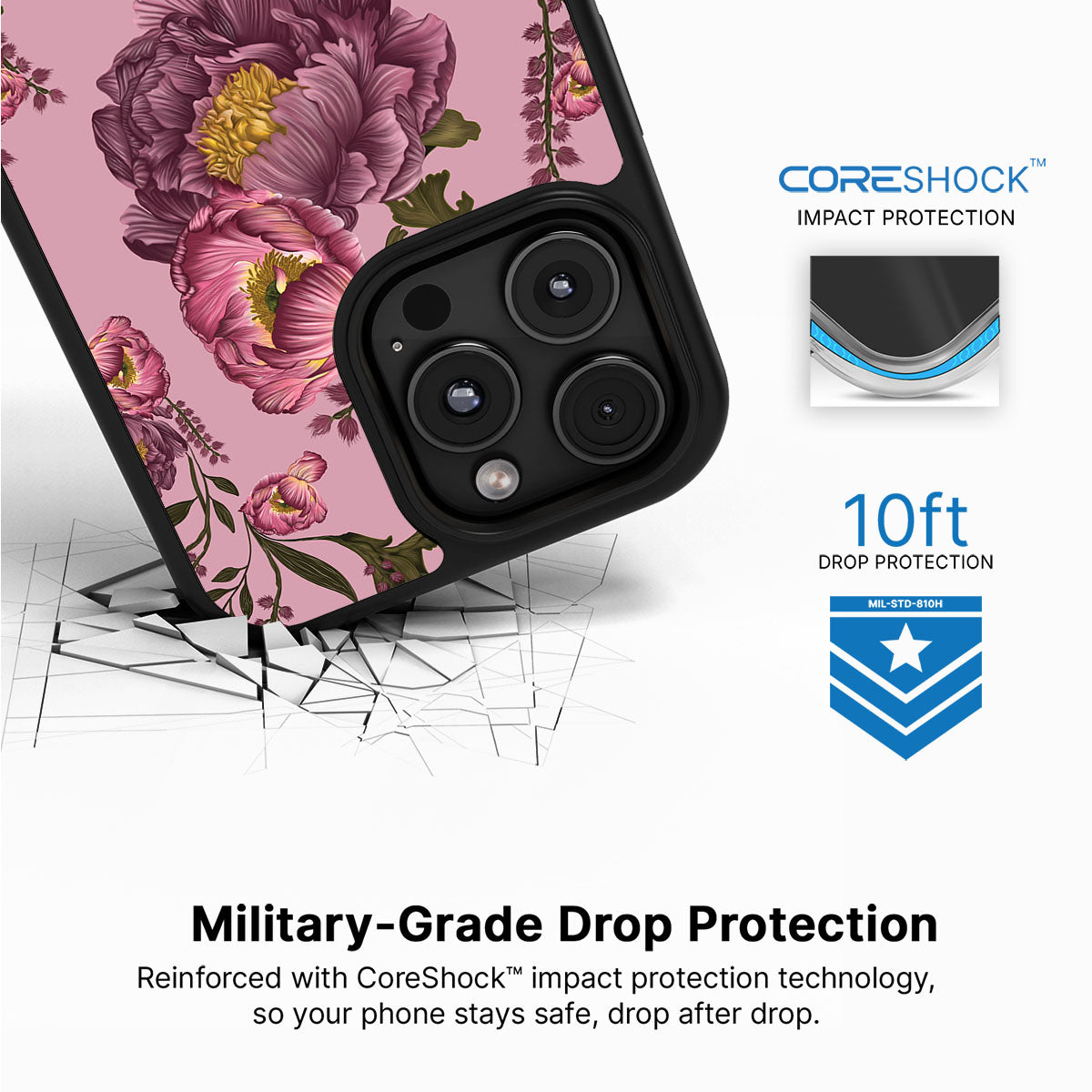 Vintage Blossoms - iPhone 16 Pro Case #case type_core (magsafe), #case type_core (non magsafe)