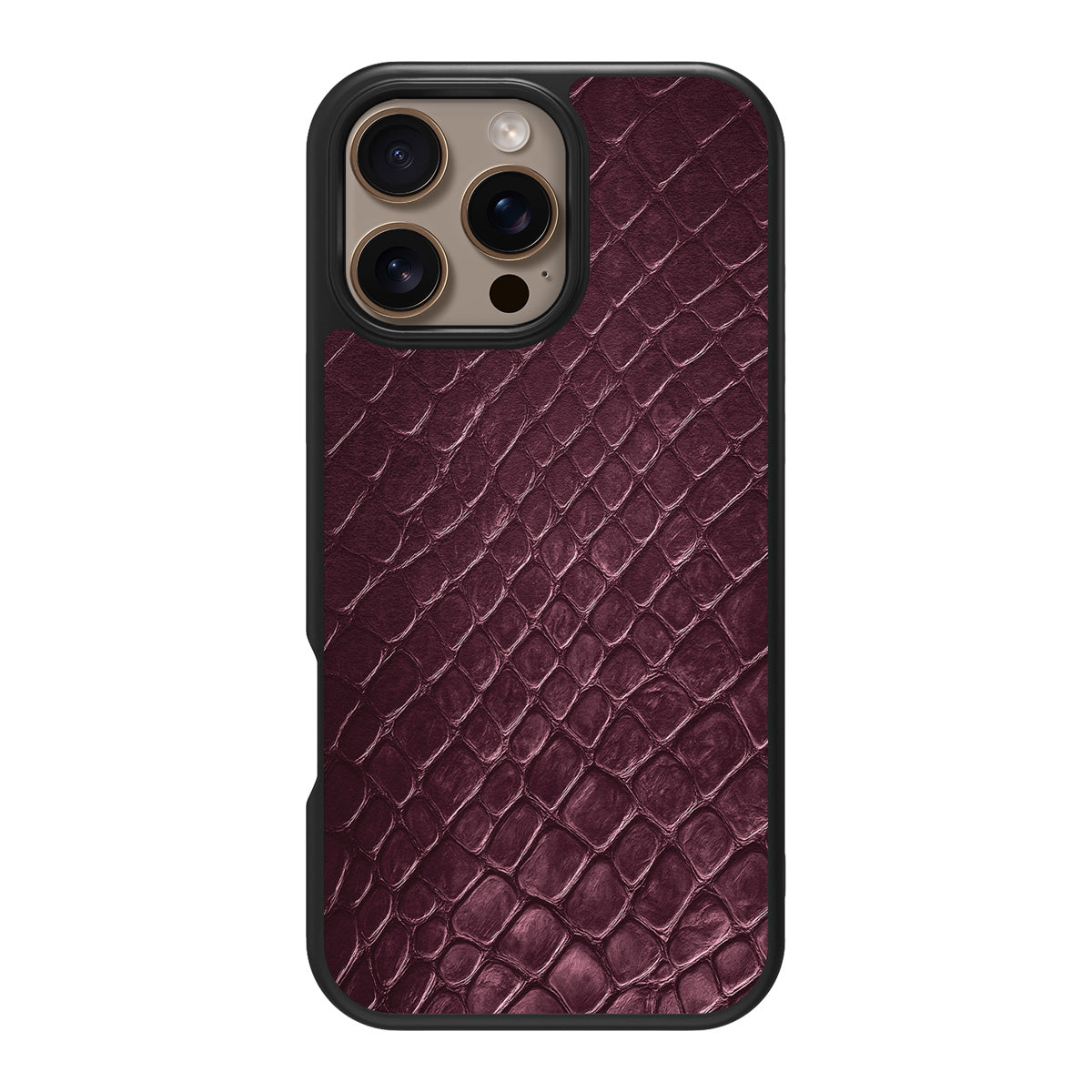 Wine Python design back view – iPhone 16 Pro case