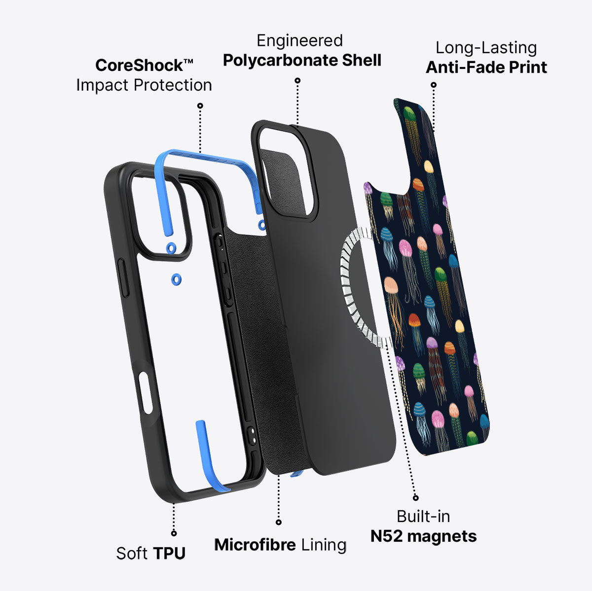 Jellyfish - iPhone 16 Pro Max Case #case type_core (magsafe)