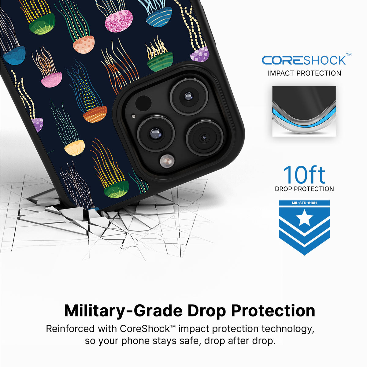 Jellyfish - iPhone 16 Pro Max Case #case type_core (magsafe), #case type_core (non magsafe)