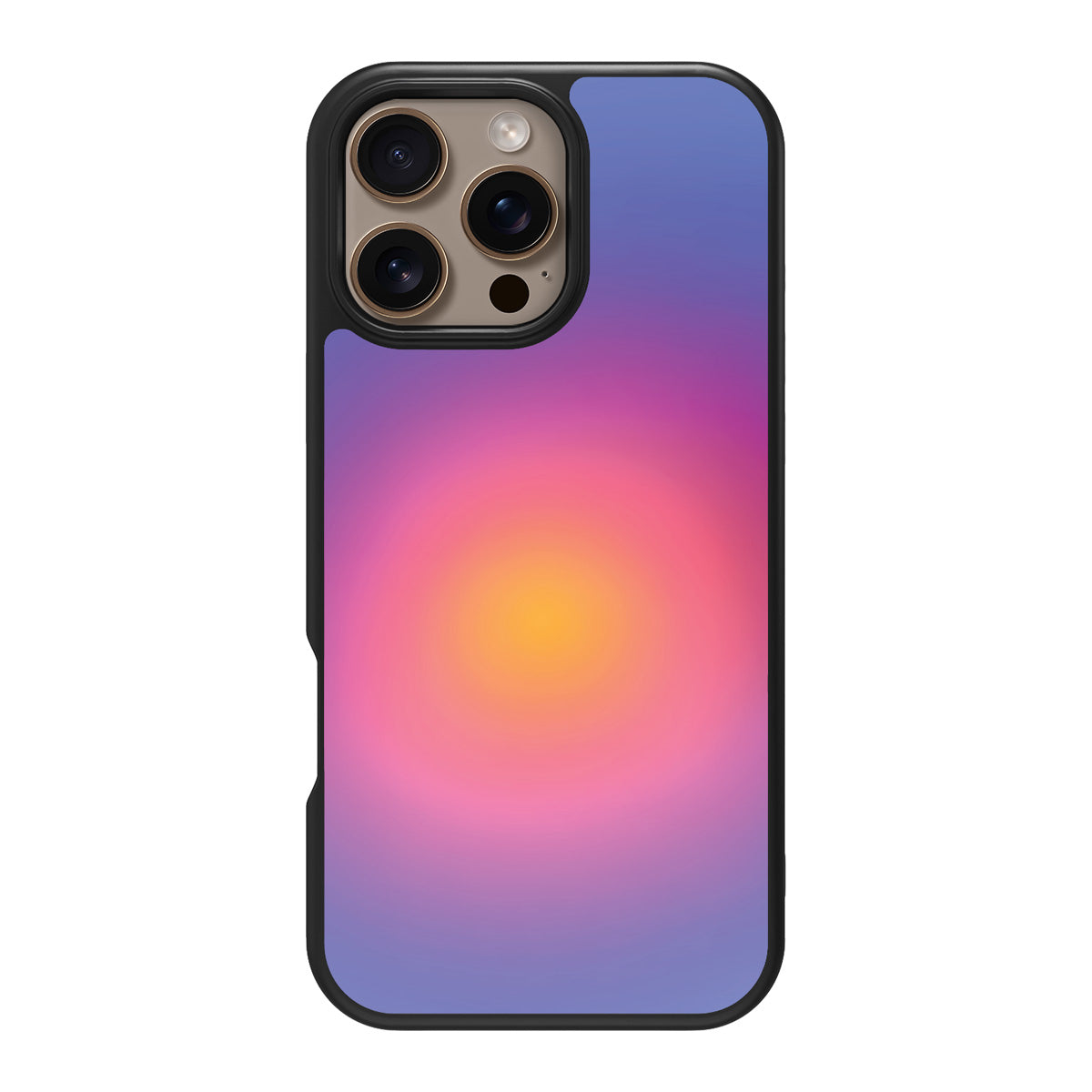 Aura Glow design back view – iPhone 16 Pro Max case