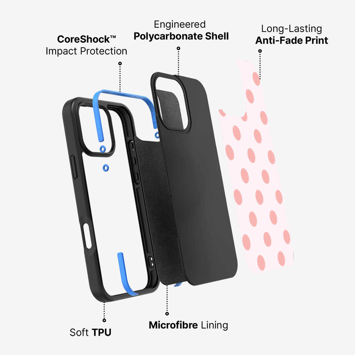 Blush Pearl - iPhone 16 Pro Max Case #case type_core (non magsafe)