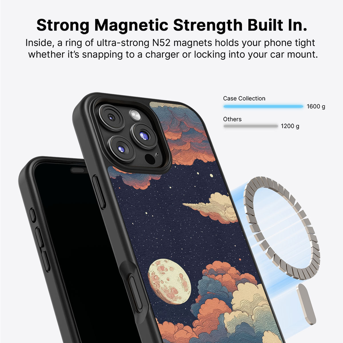 Blushed Moon - iPhone 16 Pro Max Case #case type_core (magsafe)