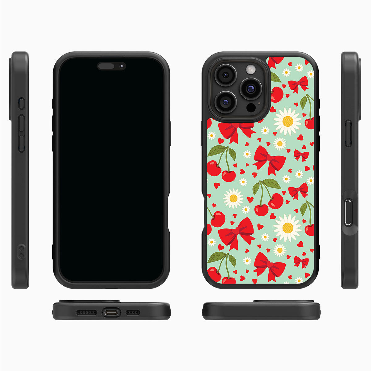 Blushing Bows - iPhone 16 Pro Max Case #case type_core (magsafe), #case type_core (non magsafe)