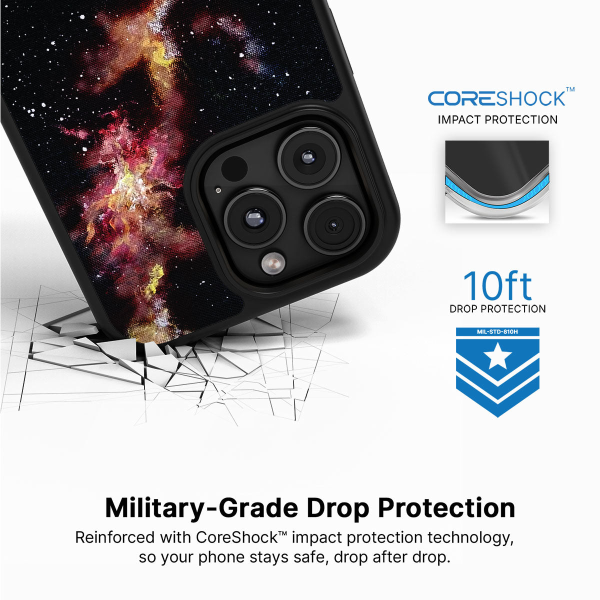 Cosmic Flare - iPhone 16 Pro Max Case #case type_core (magsafe), #case type_core (non magsafe)
