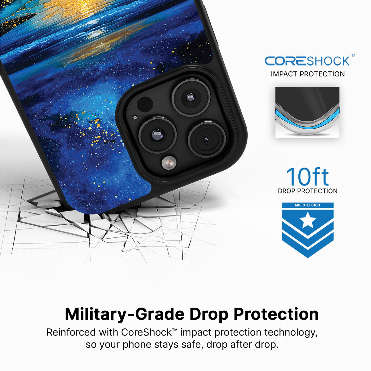 iPhone 16 Pro Max Case with MagSafe – Cosmic Seascape