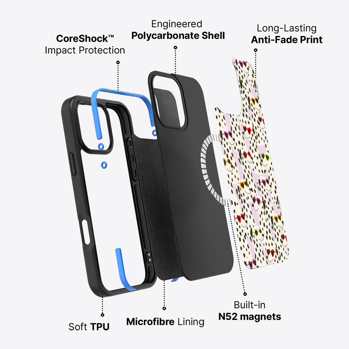 Dalmatian Dog - iPhone 16 Pro Max Case #case type_core (magsafe)