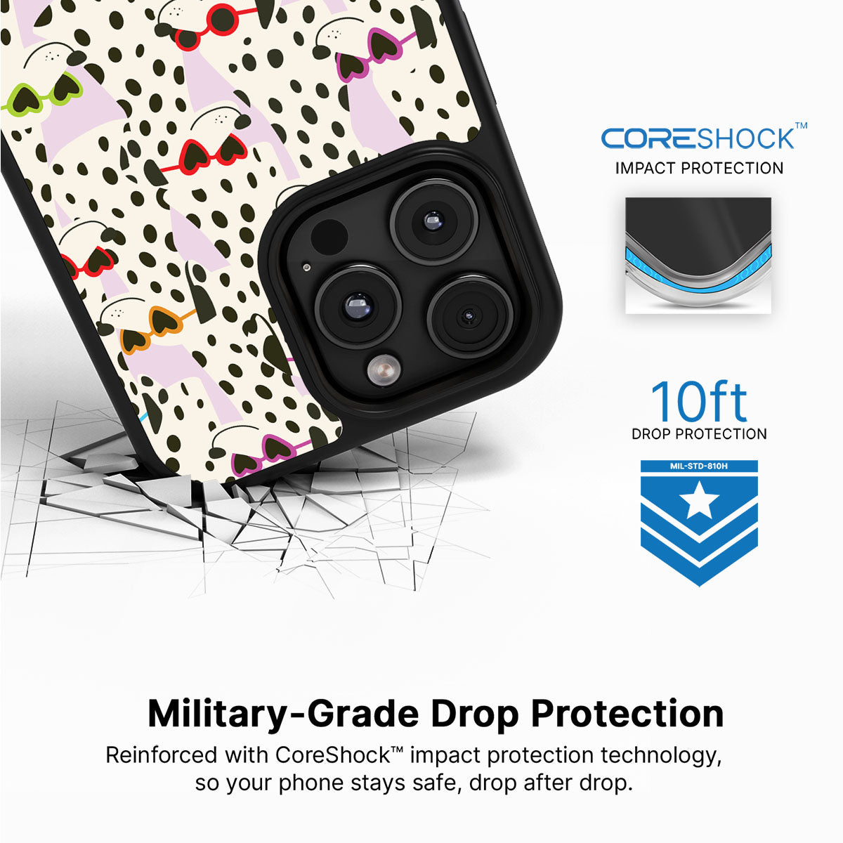 Dalmatian Dog - iPhone 16 Pro Max Case #case type_core (magsafe), #case type_core (non magsafe)