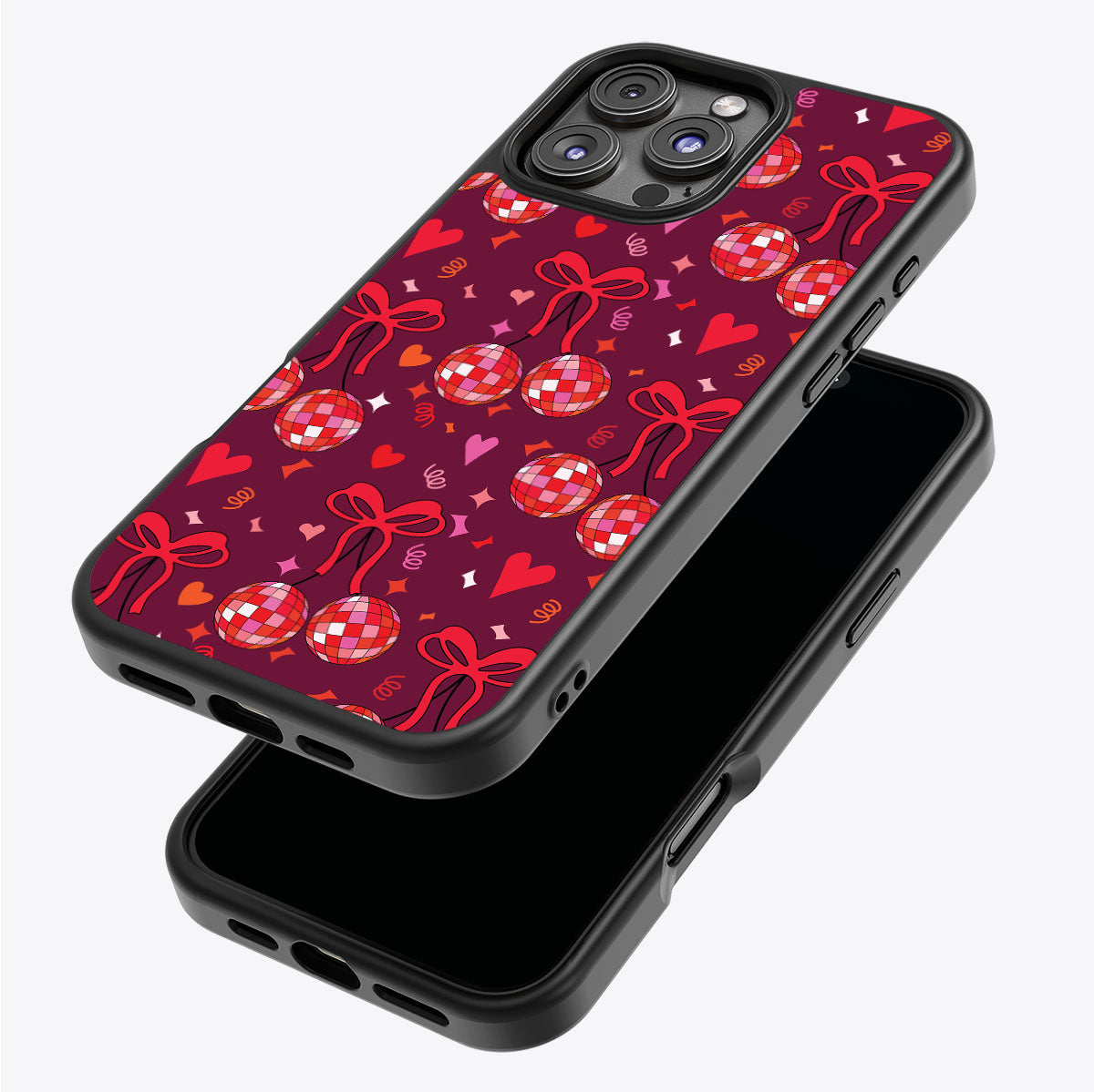 Disco Cherries - iPhone 16 Pro Max Case #case type_core (magsafe), #case type_core (non magsafe)