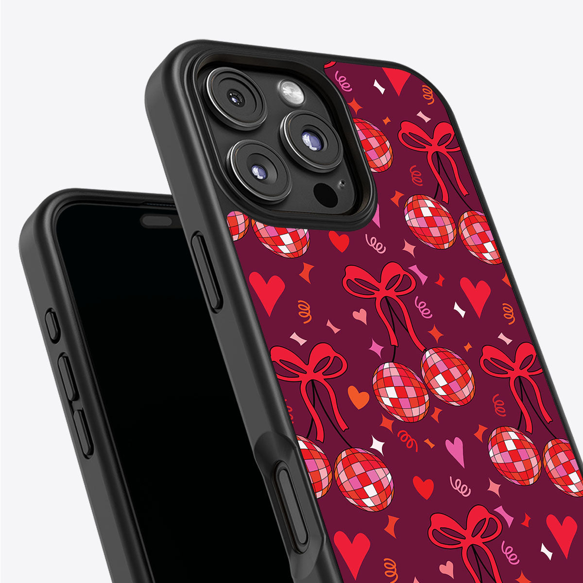 Disco Cherries - iPhone 16 Pro Max Case #case type_core (non magsafe)