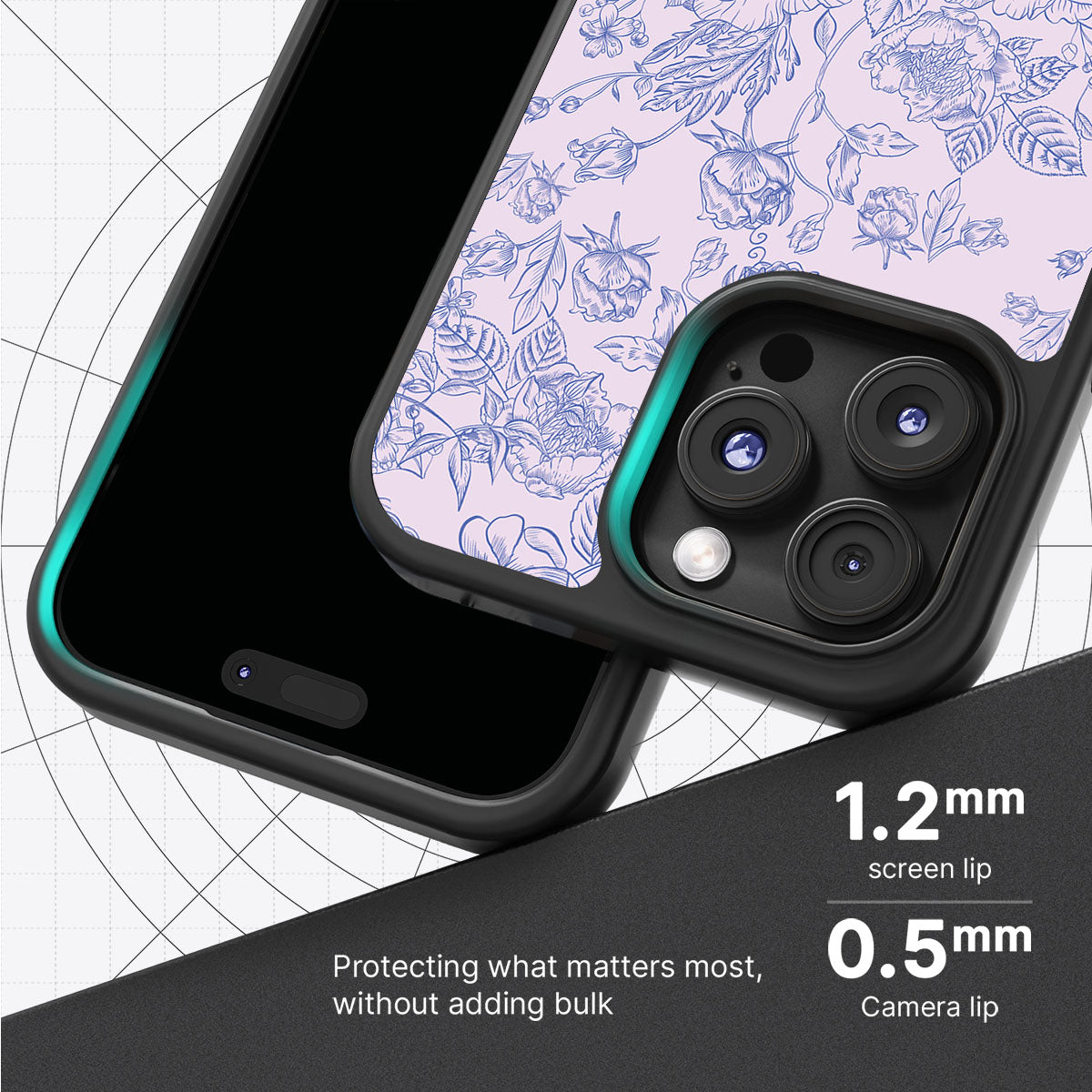 Etched Botanics - iPhone 16 Pro Max Case #case type_core (magsafe), #case type_core (non magsafe)