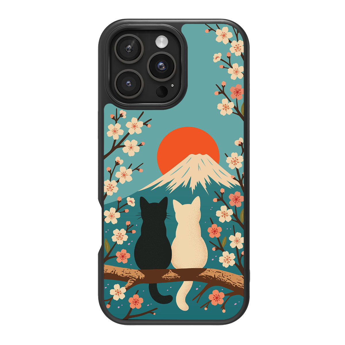 Fuji Cats - iPhone 16 Pro Max Case #case type_core (magsafe), #case type_core (non magsafe)