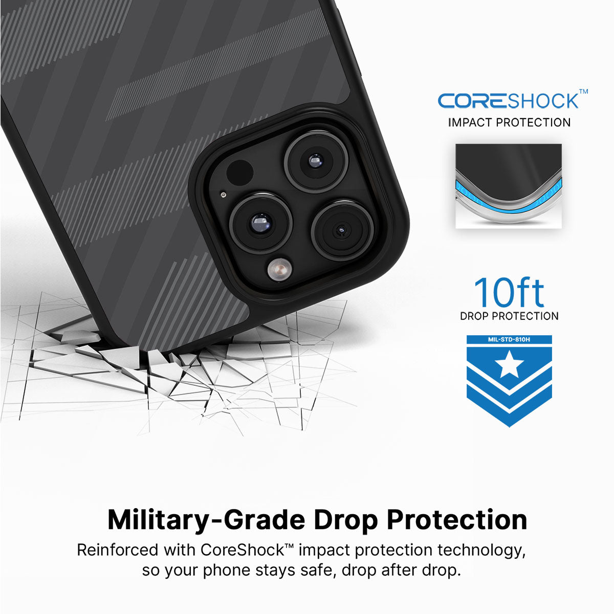 Gray Twill Play - iPhone 16 Pro Max Case #case type_core (magsafe), #case type_core (non magsafe)