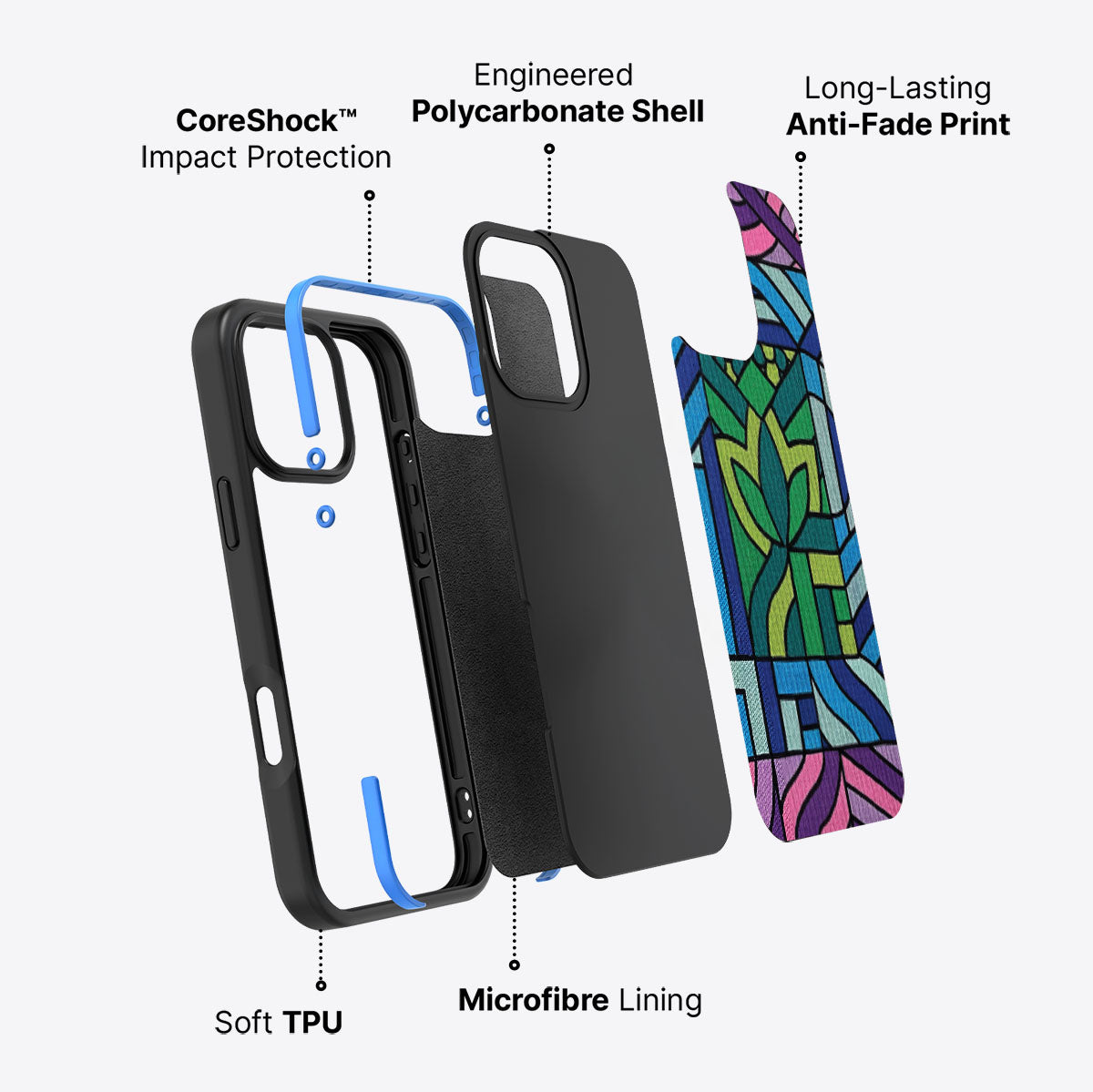 Green Flame - iPhone 16 Pro Max Case #case type_core (non magsafe)