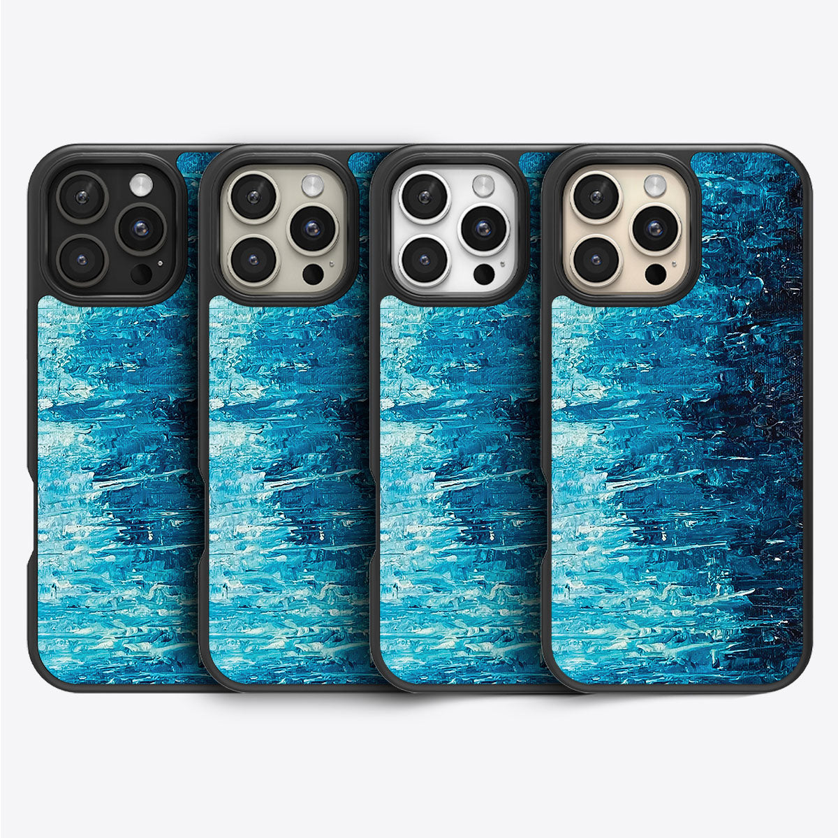 Indigo Impasto - iPhone 16 Pro Max Case #case type_core (magsafe), #case type_core (non magsafe)
