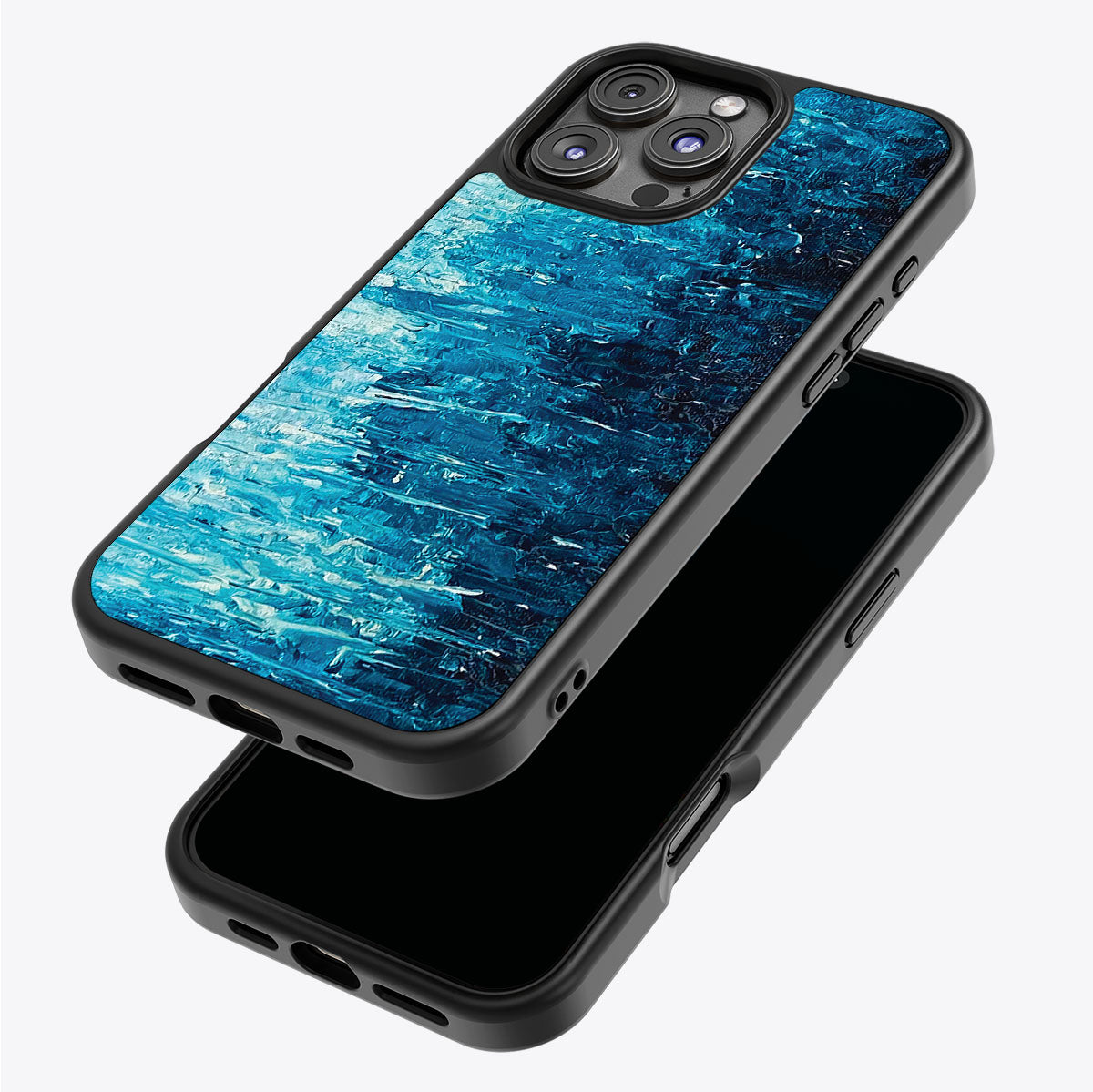 Indigo Impasto - iPhone 16 Pro Max Case #case type_core (magsafe), #case type_core (non magsafe)