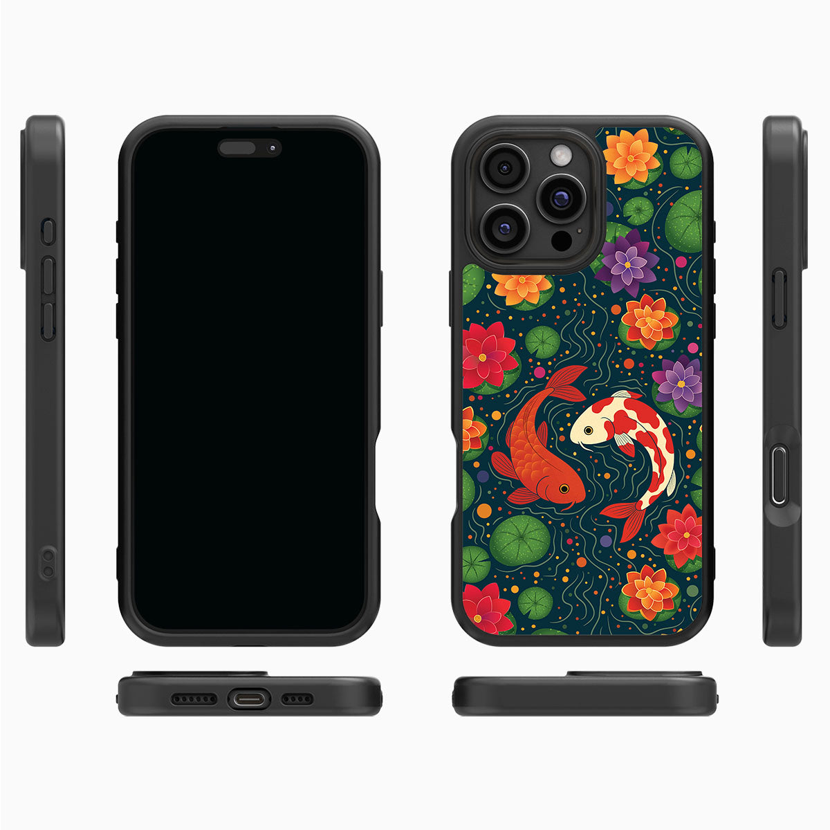 Koi Fish - iPhone 16 Pro Max Case #case type_core (magsafe), #case type_core (non magsafe)