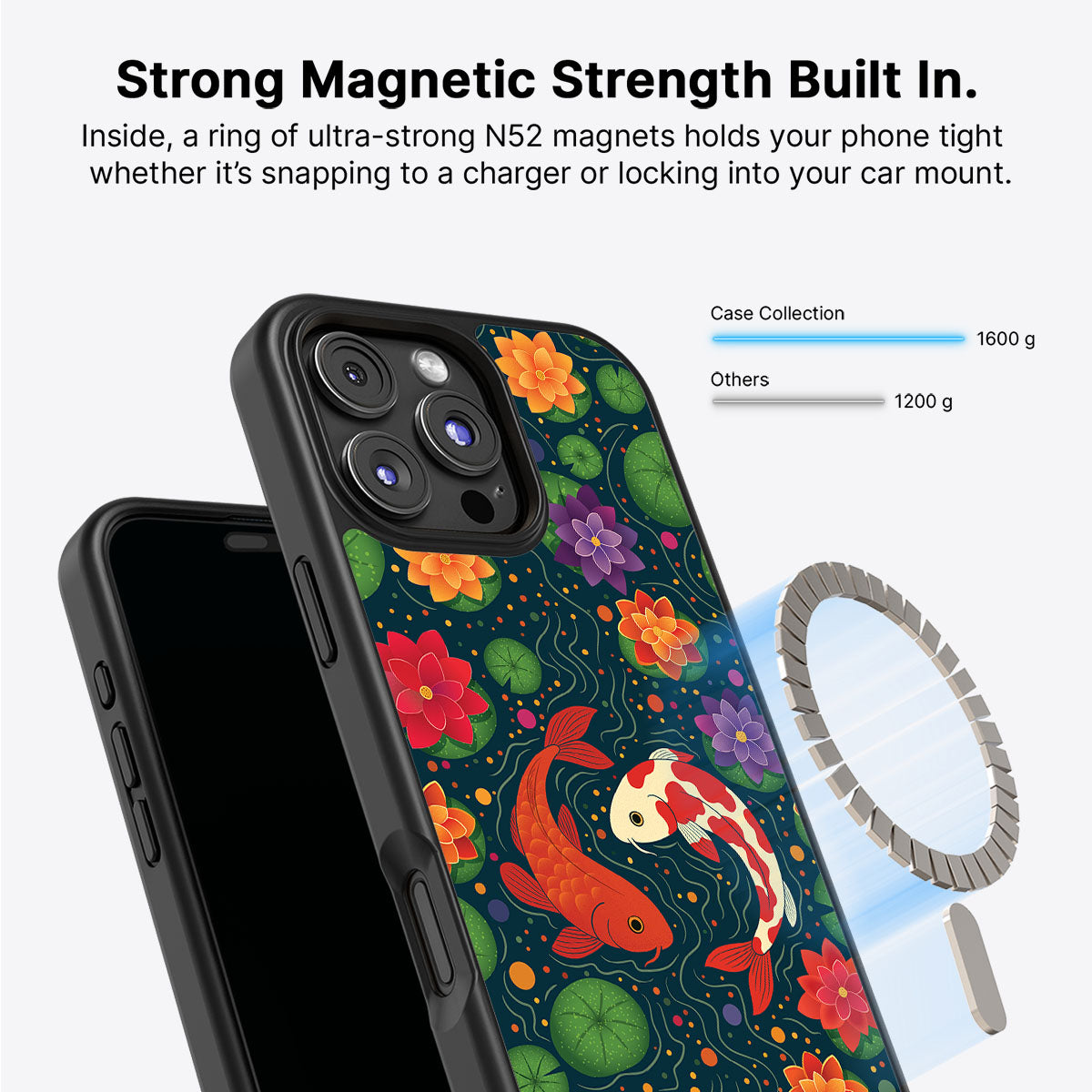 Koi Fish - iPhone 16 Pro Max Case #case type_core (magsafe)