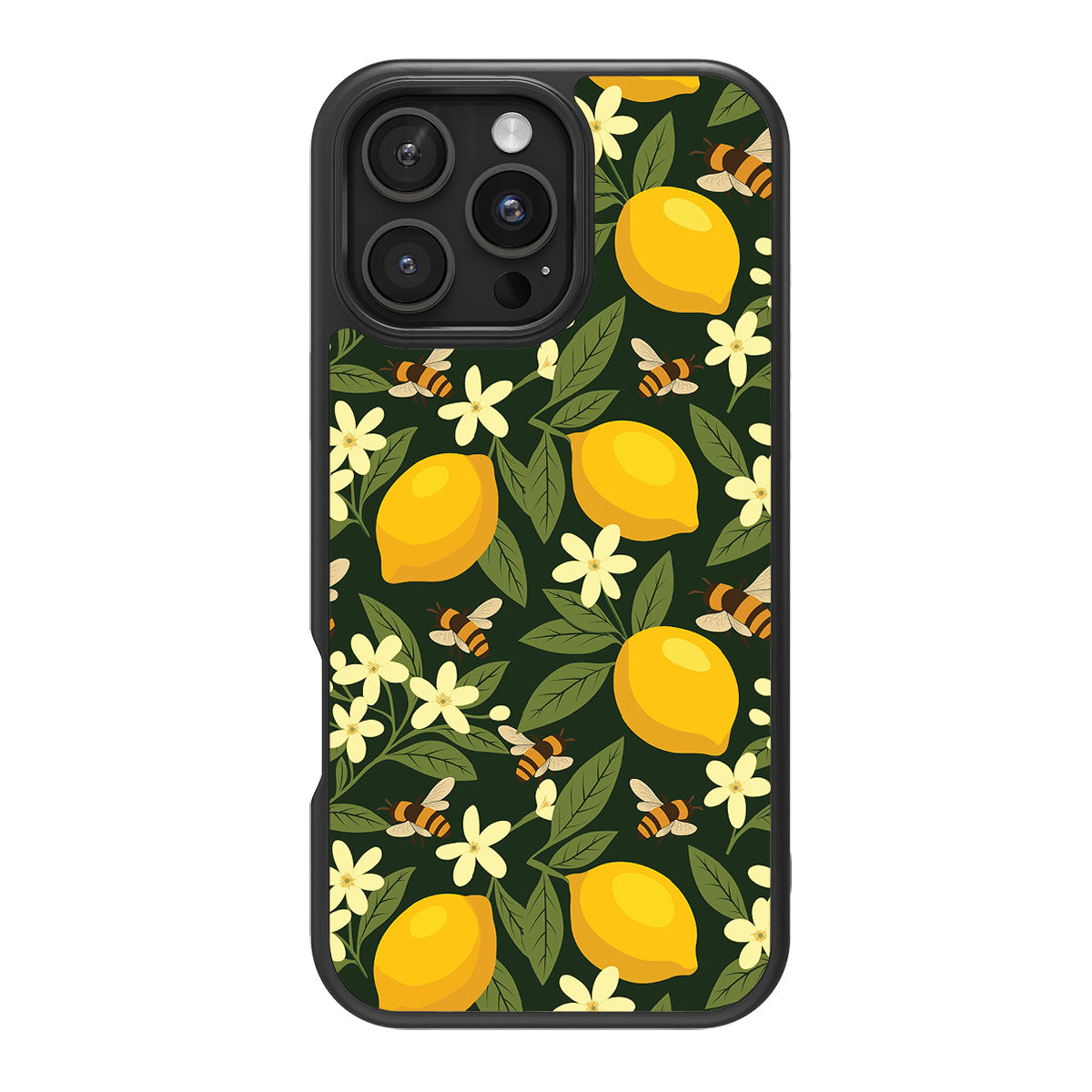 Lemon and Bees - iPhone 16 Pro Max Case #case type_core (magsafe), #case type_core (non magsafe)