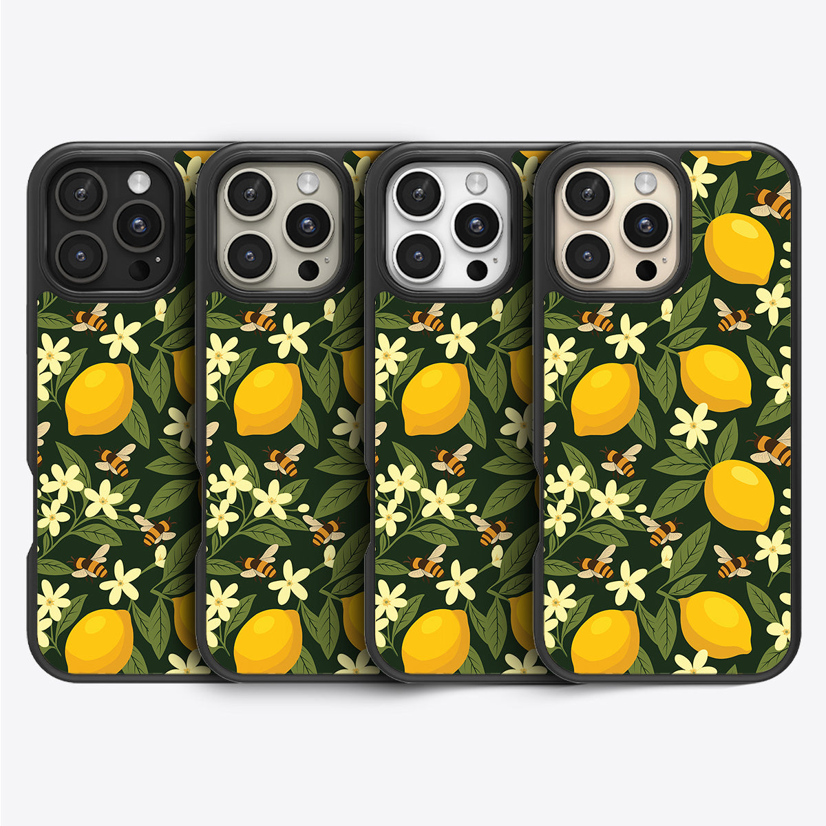 Lemon and Bees - iPhone 16 Pro Max Case #case type_core (magsafe), #case type_core (non magsafe)