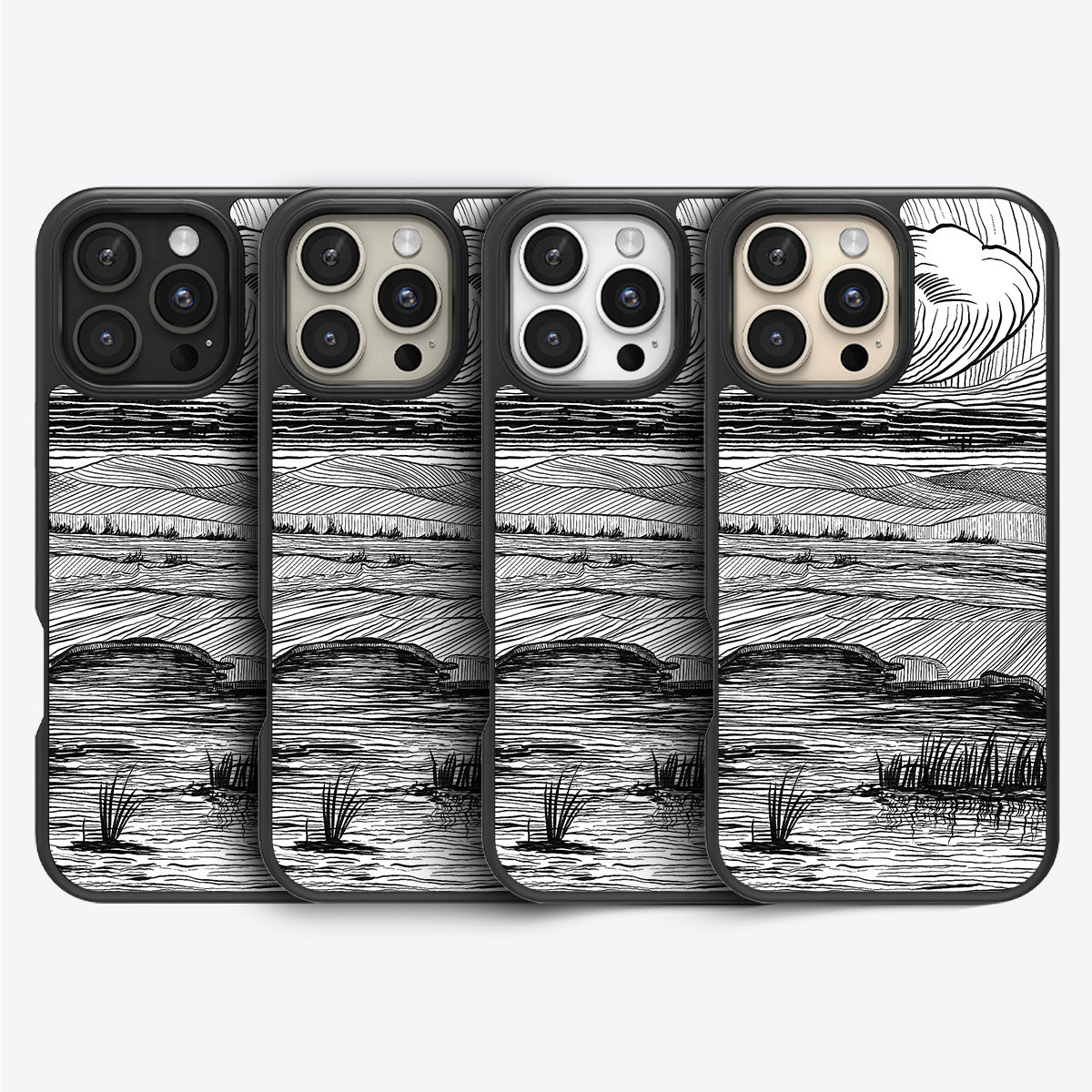 Linear Landscape - iPhone 16 Pro Max Case #case type_core (magsafe), #case type_core (non magsafe)
