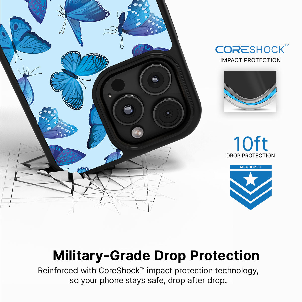 Magic Butterflies - iPhone 16 Pro Max Case #case type_core (magsafe), #case type_core (non magsafe)