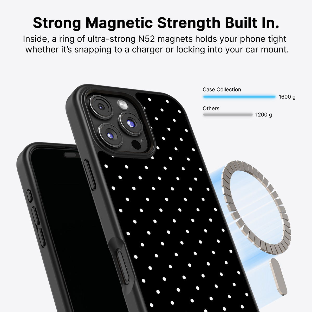 iPhone 16 Pro Max MagSafe case – Midnight Confetti design