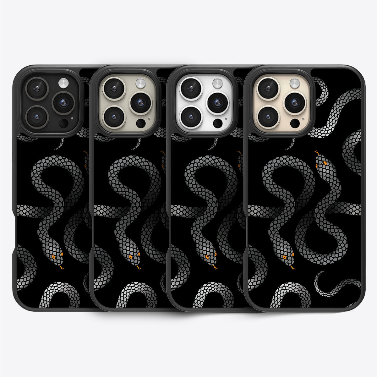 Noir Serpent - iPhone 16 Pro Max Case #case type_core (magsafe), #case type_core (non magsafe)