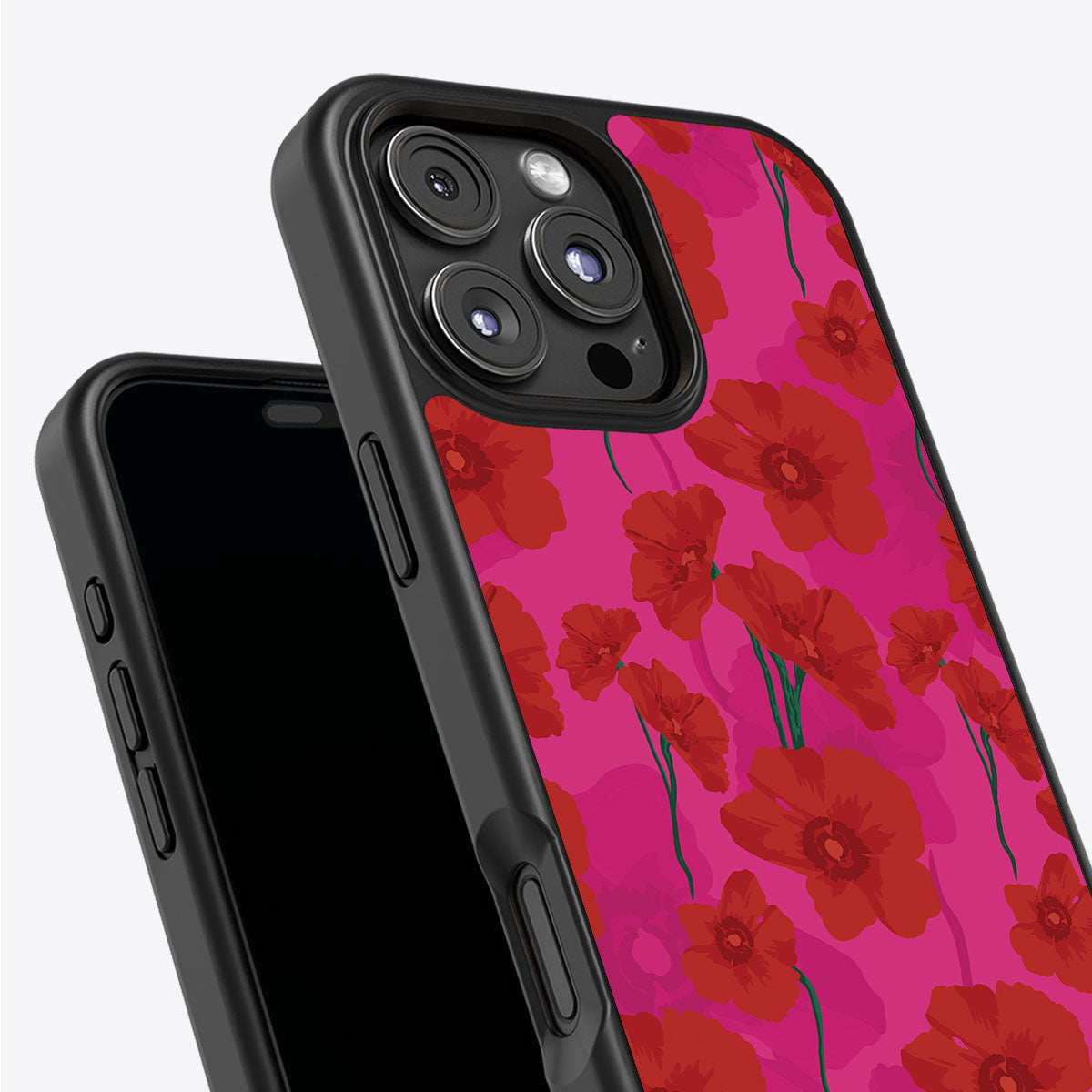 Pink Poppies - iPhone 16 Pro Max Case #case type_core (non magsafe)