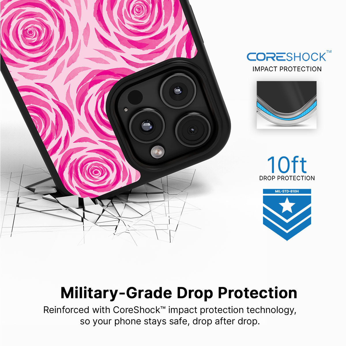 Rosy Reverie - iPhone 16 Pro Max Case  #case type_core (magsafe), #case type_core (non magsafe)