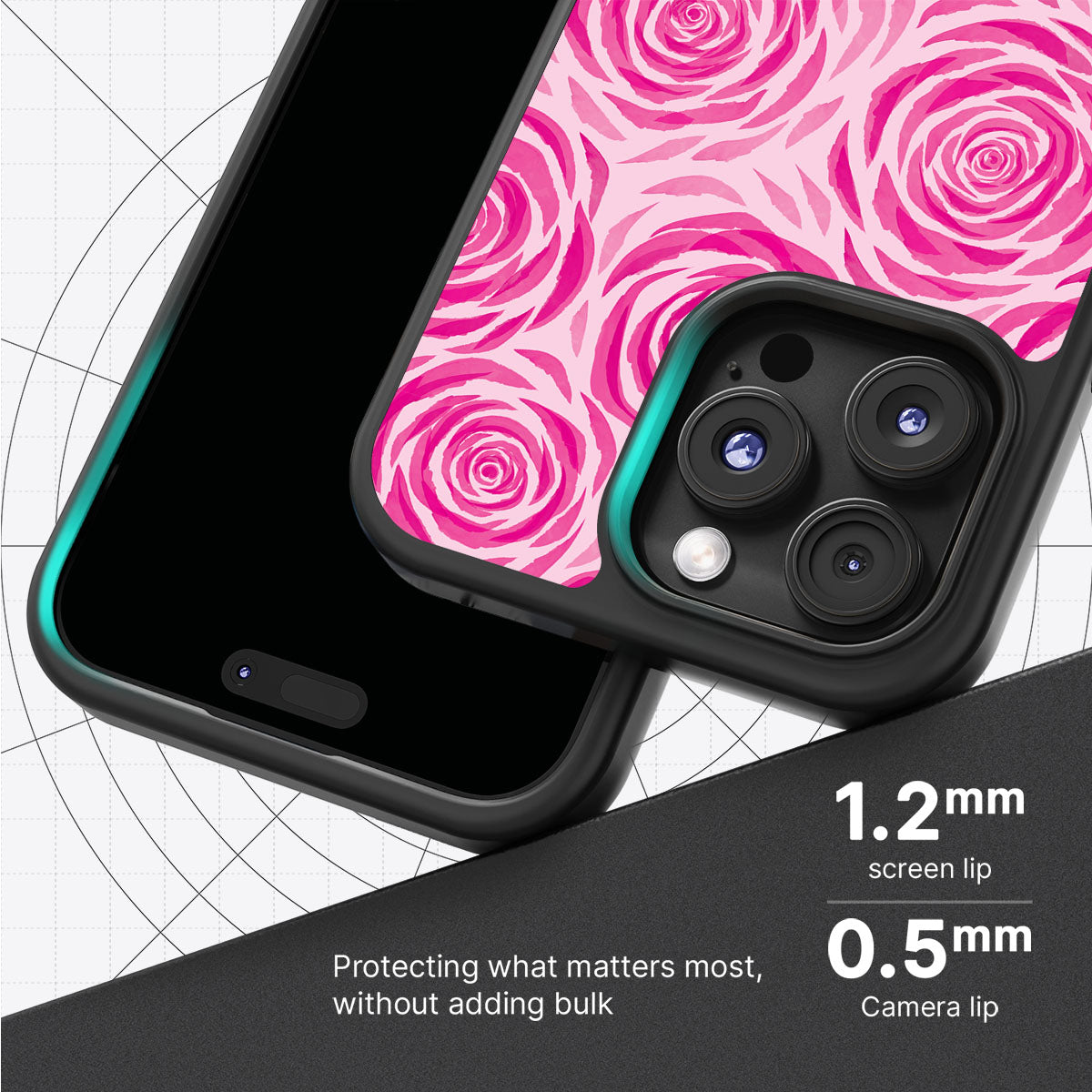 Rosy Reverie - iPhone 16 Pro Max Case  #case type_core (magsafe), #case type_core (non magsafe)
