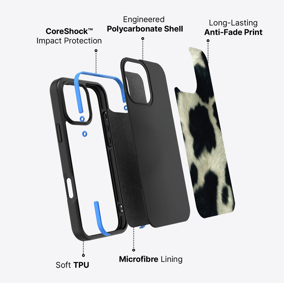 Swiss Cow - iPhone 16 Pro Max Case  #case type_core (non magsafe)