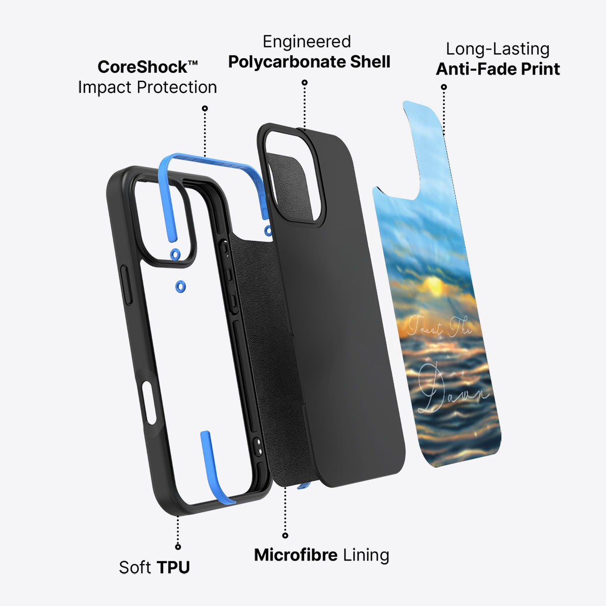 Trust the Dawn - iPhone 16 Pro Max Case #case type_core (non magsafe)