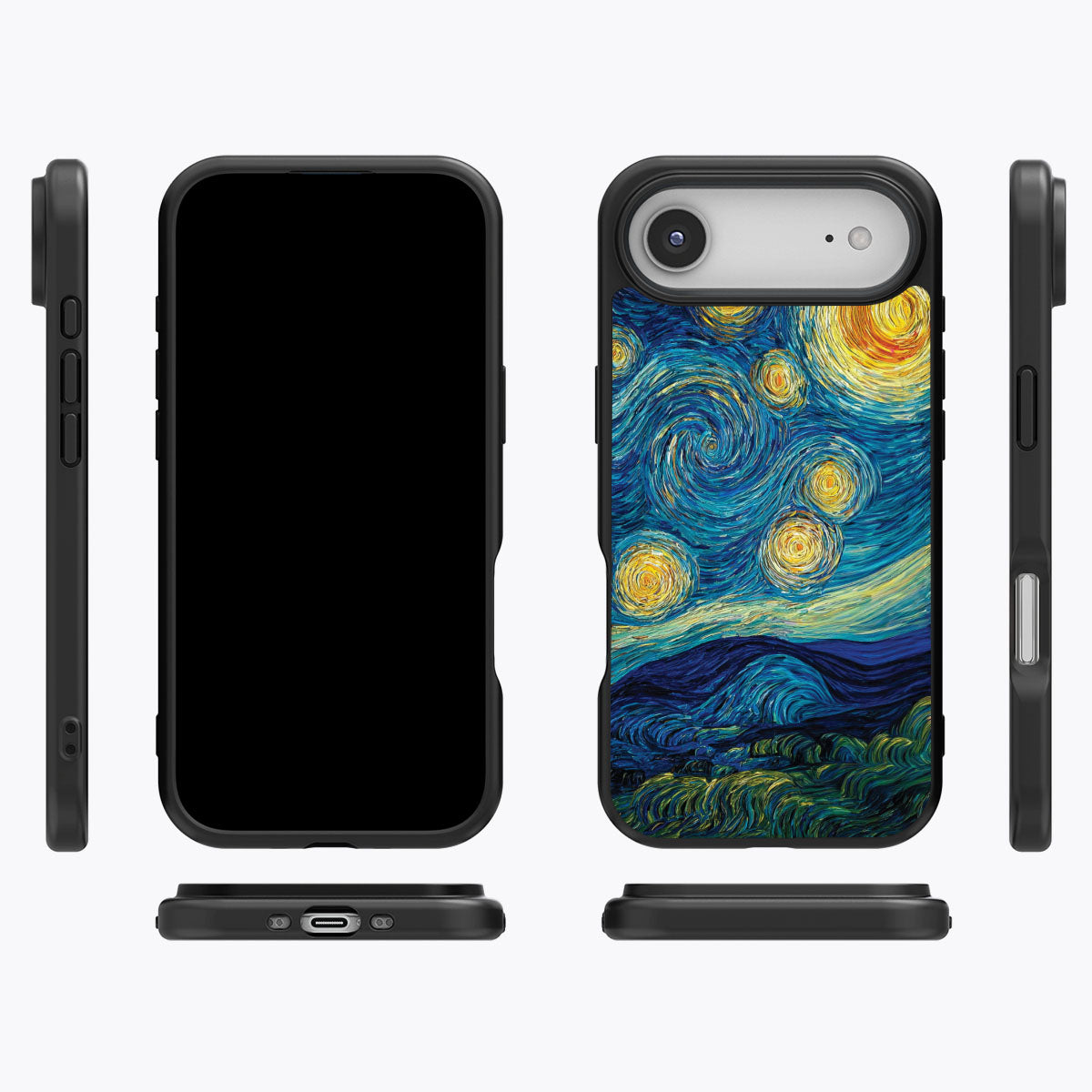 Astral Waves iPhone Air case cover – multi-angle view