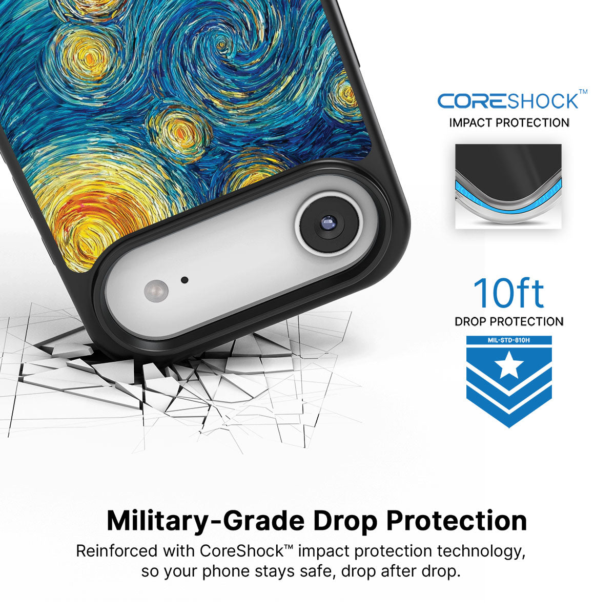 Astral Waves iPhone Air case with drop protection