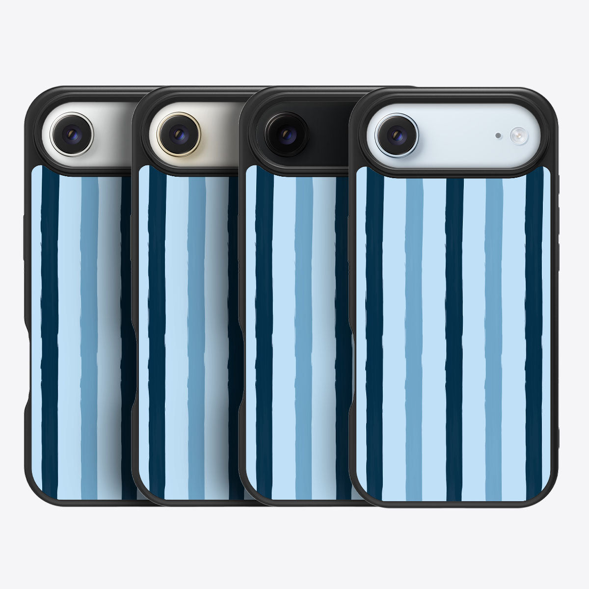 Blue Watercolor Stripes - iPhone 17 Air Case #case type_core (magsafe), #case type_core (non magsafe)