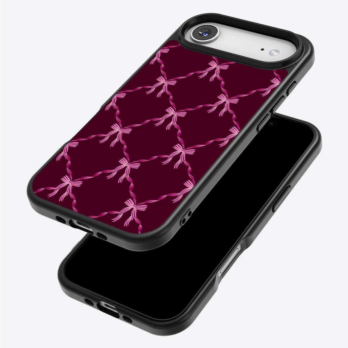 Bordeaux Bow - iPhone 17 Air Case #case type_core (magsafe), #case type_core (non magsafe)
