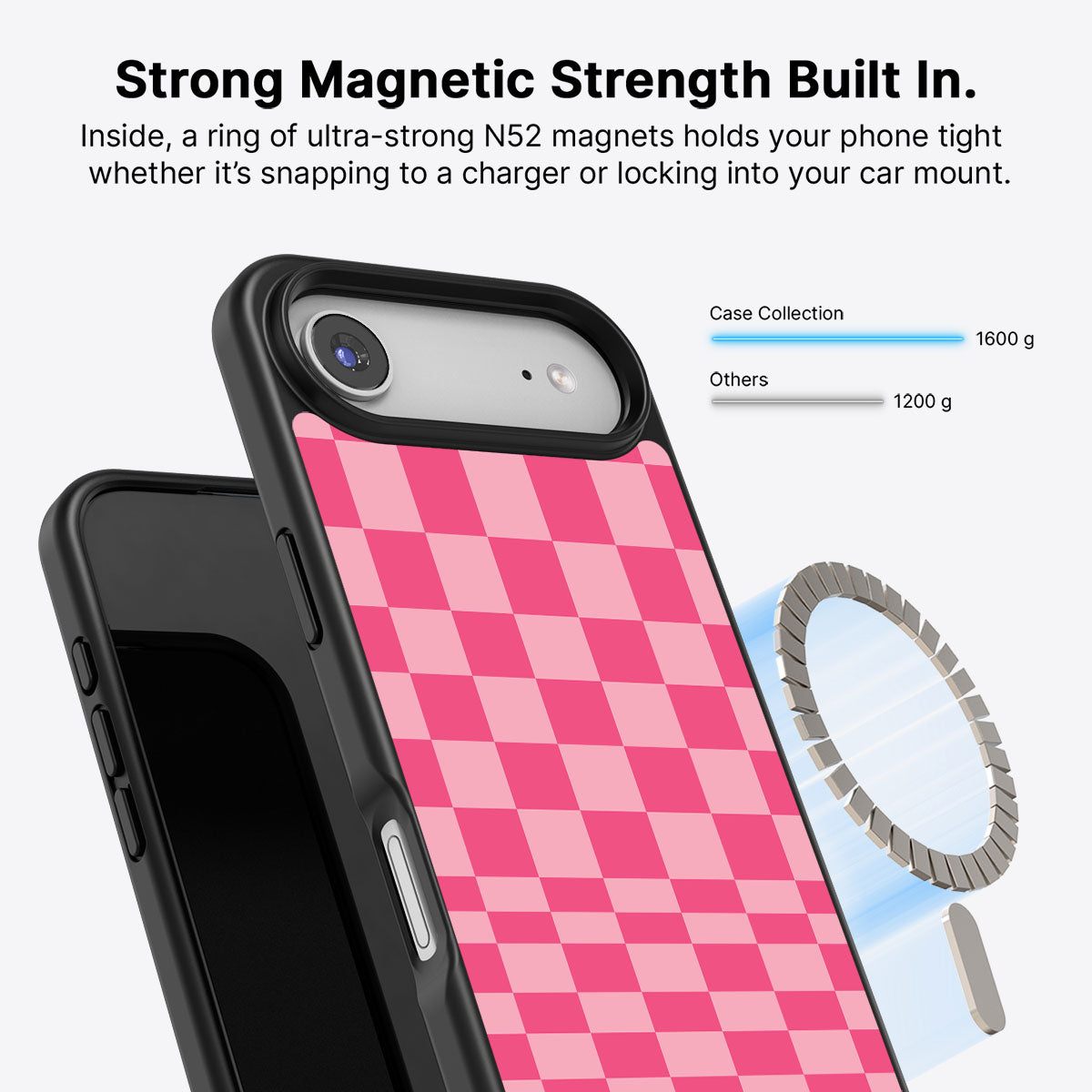 iPhone Air MagSafe case – Candy Check design