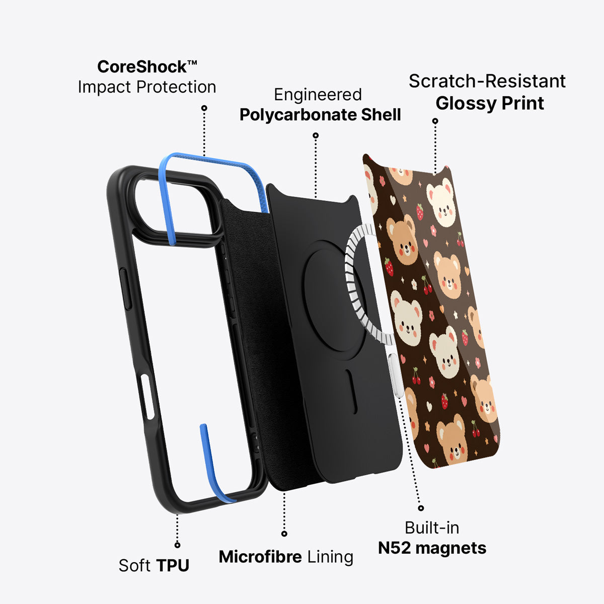 iPhone Air case construction – Cocoa Cuddles phone case