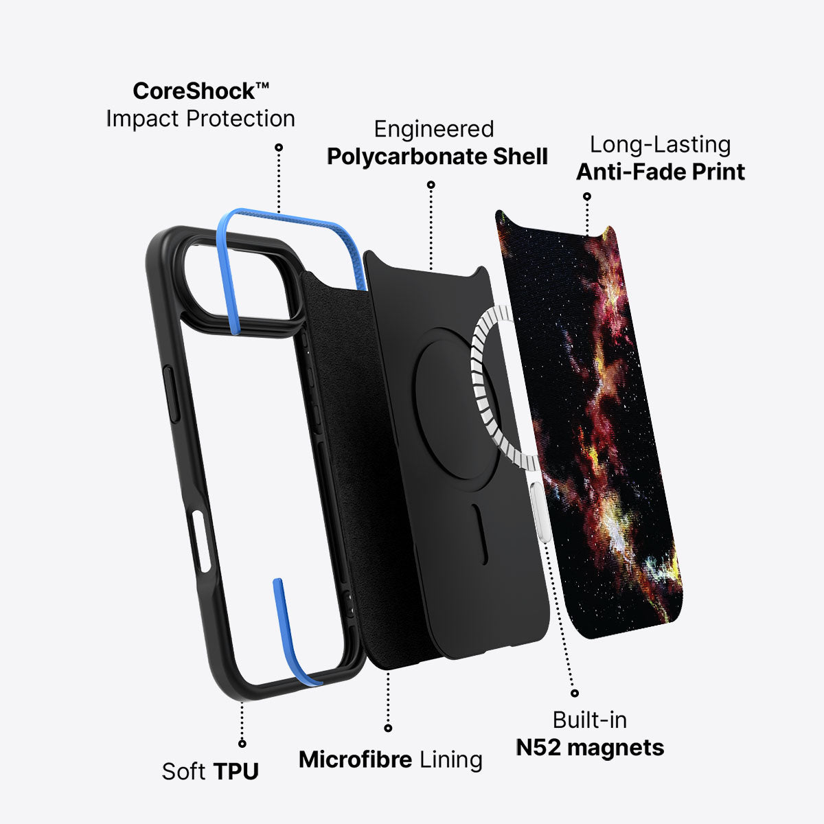 Cosmic Flare - iPhone 17 Air Case #case type_core (magsafe)
