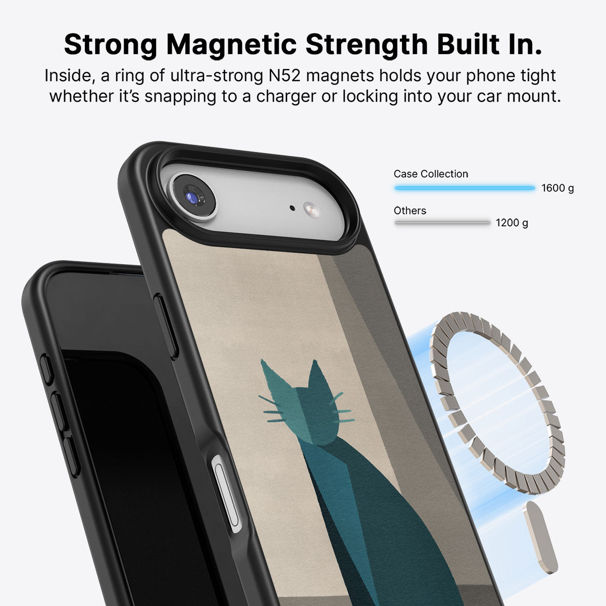 Cubist Feline - iPhone 17 Air Case #case type_core (magsafe)