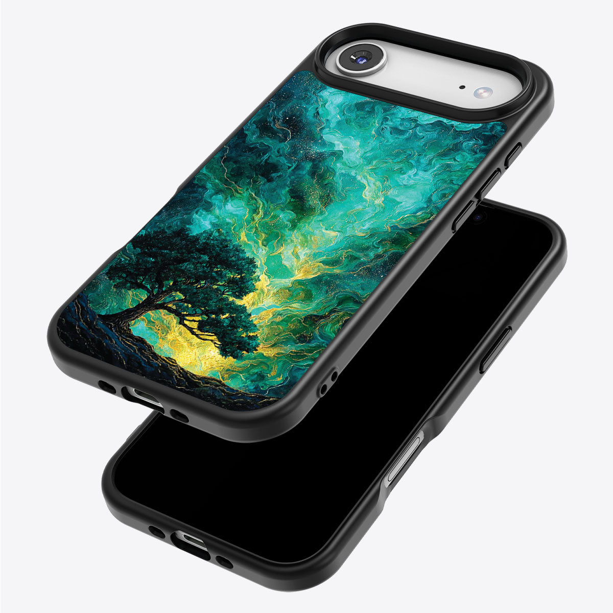 Emerald Storm iPhone Air case – back and side view